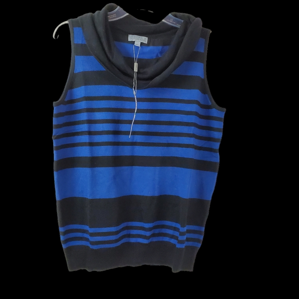 Joseph A. Cowl neck, no sleeve sweater